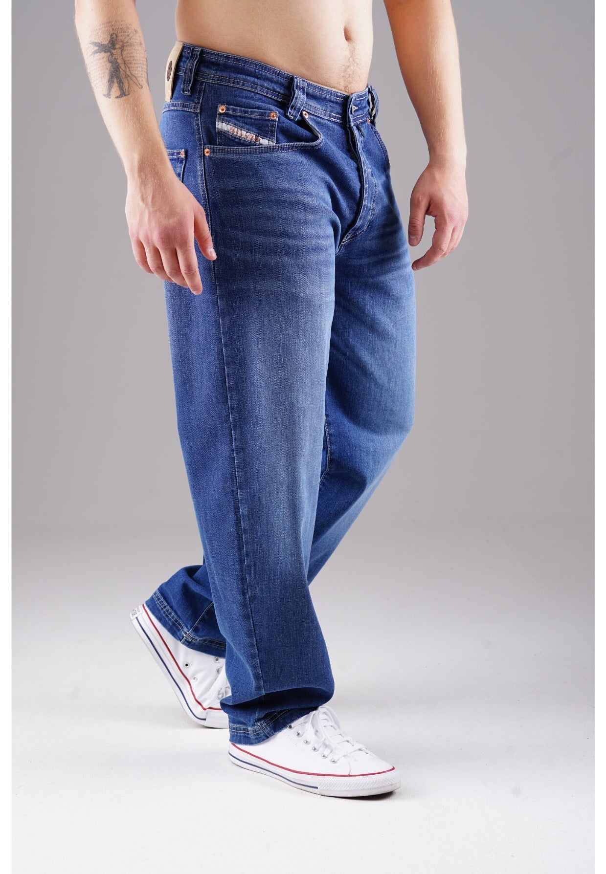 Picaldi Zicco 471 Lozano Herrenjeans- Stretch-Relaxed-Tapered - Washed Indigo Blue