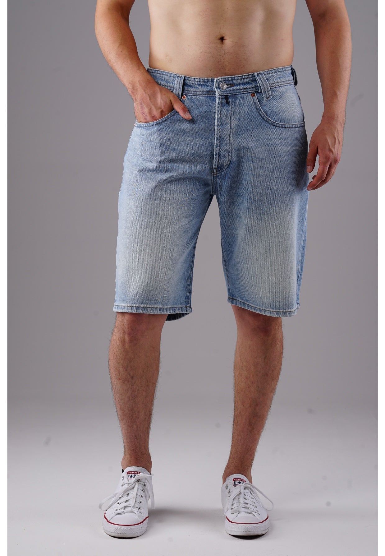 Picaldi Zicco 471 Diamond Herren Jeansshorts - Relaxed Fit - Icewashed Sky