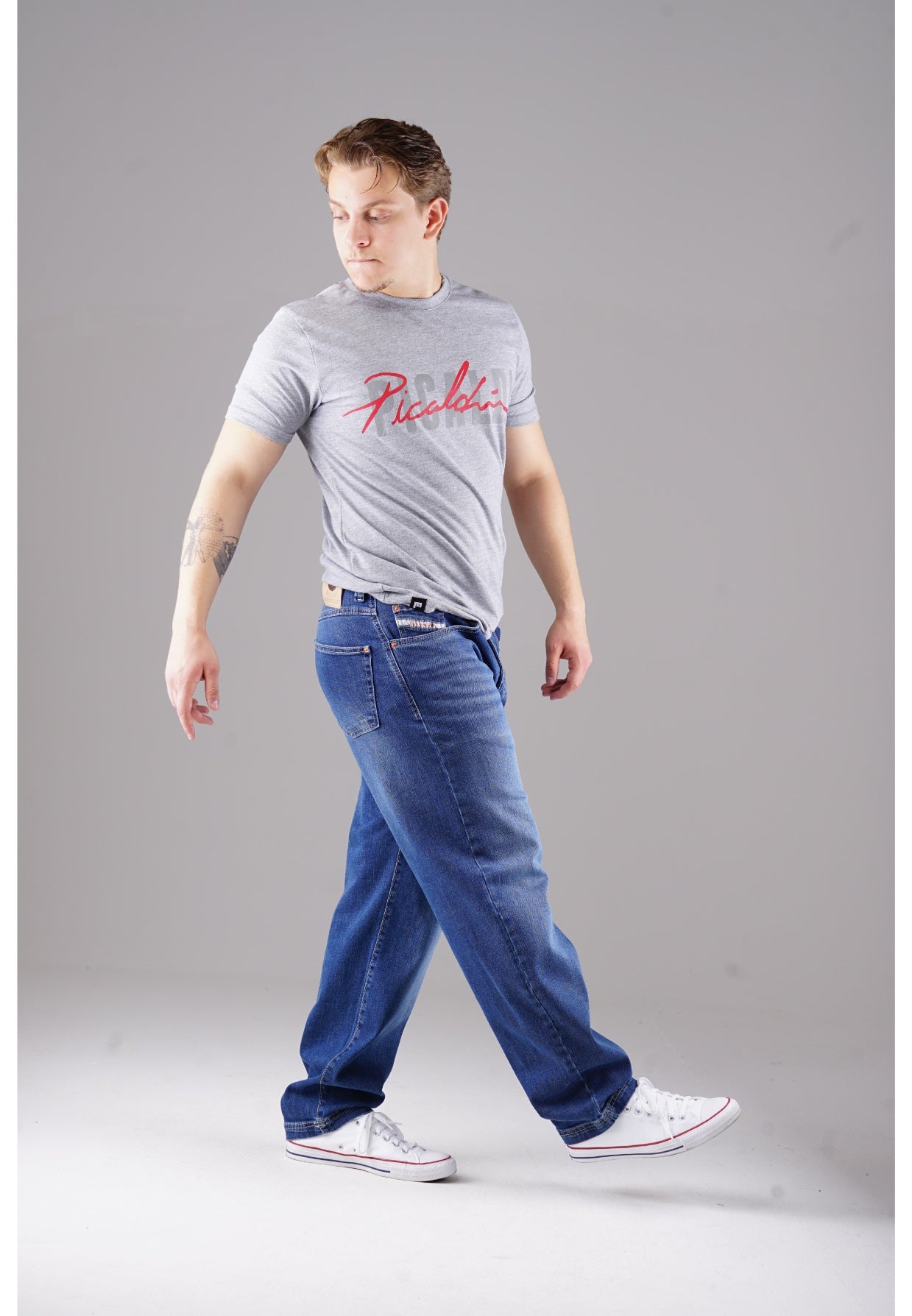 Picaldi Zicco 471 Lozano Herrenjeans- Stretch-Relaxed-Tapered - Washed Indigo Blue