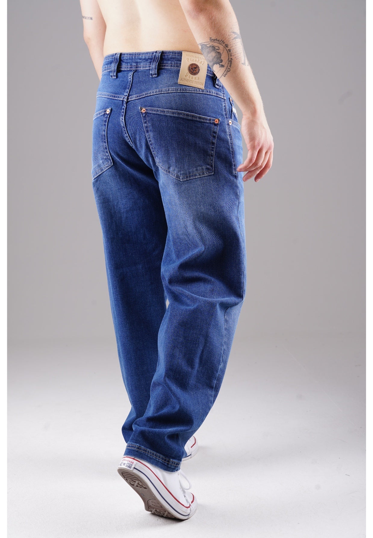 Image of Picaldi Zicco 471 Lozano Herrenjeans- Stretch-Relaxed-Tapered - Washed Indigo Blue