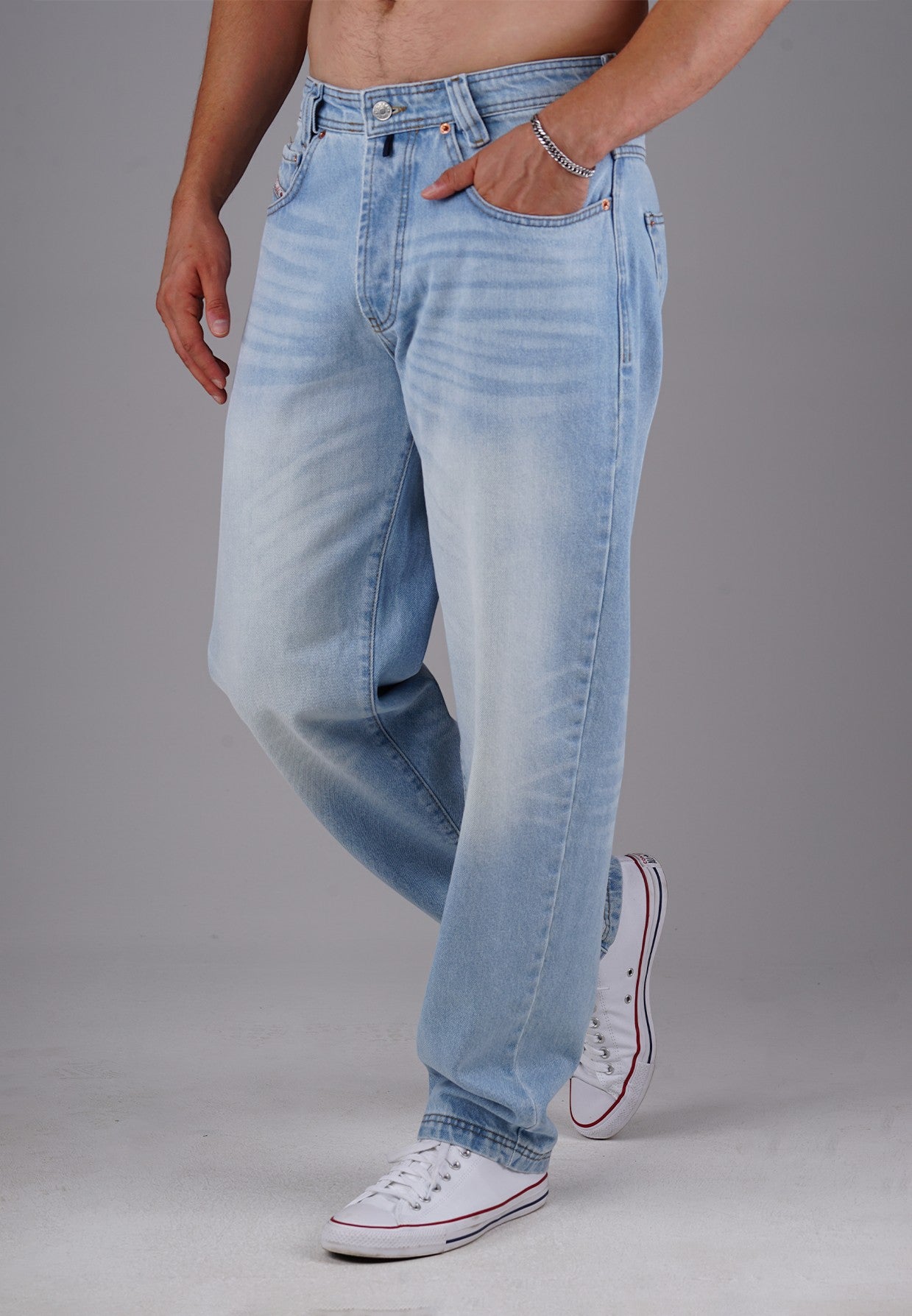 Picaldi Zicco 472 Diamond Herrenjeans - Relaxed-Tapered Fit in Icewashed Sky