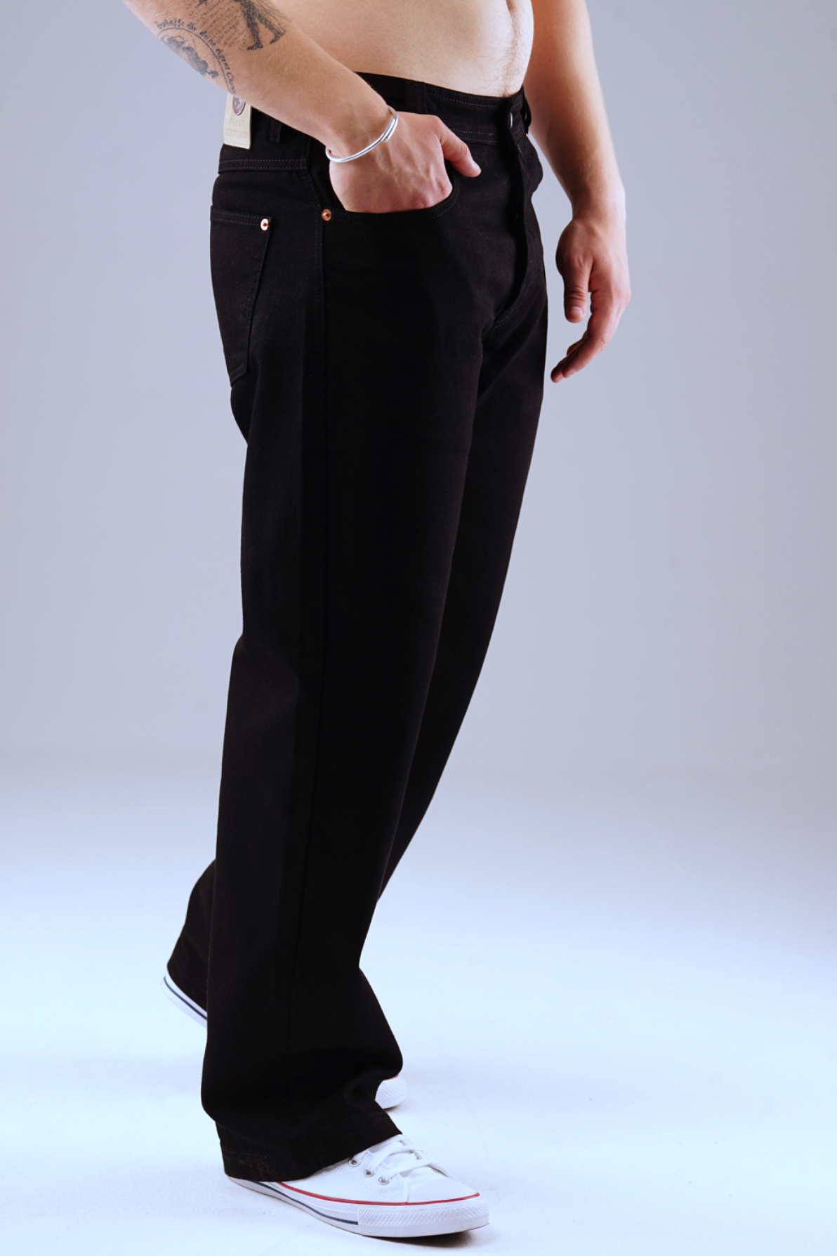 Picaldi Zicco 474 Black Herrenjeans - Baggy Fit mit Straight Leg - Clean Black