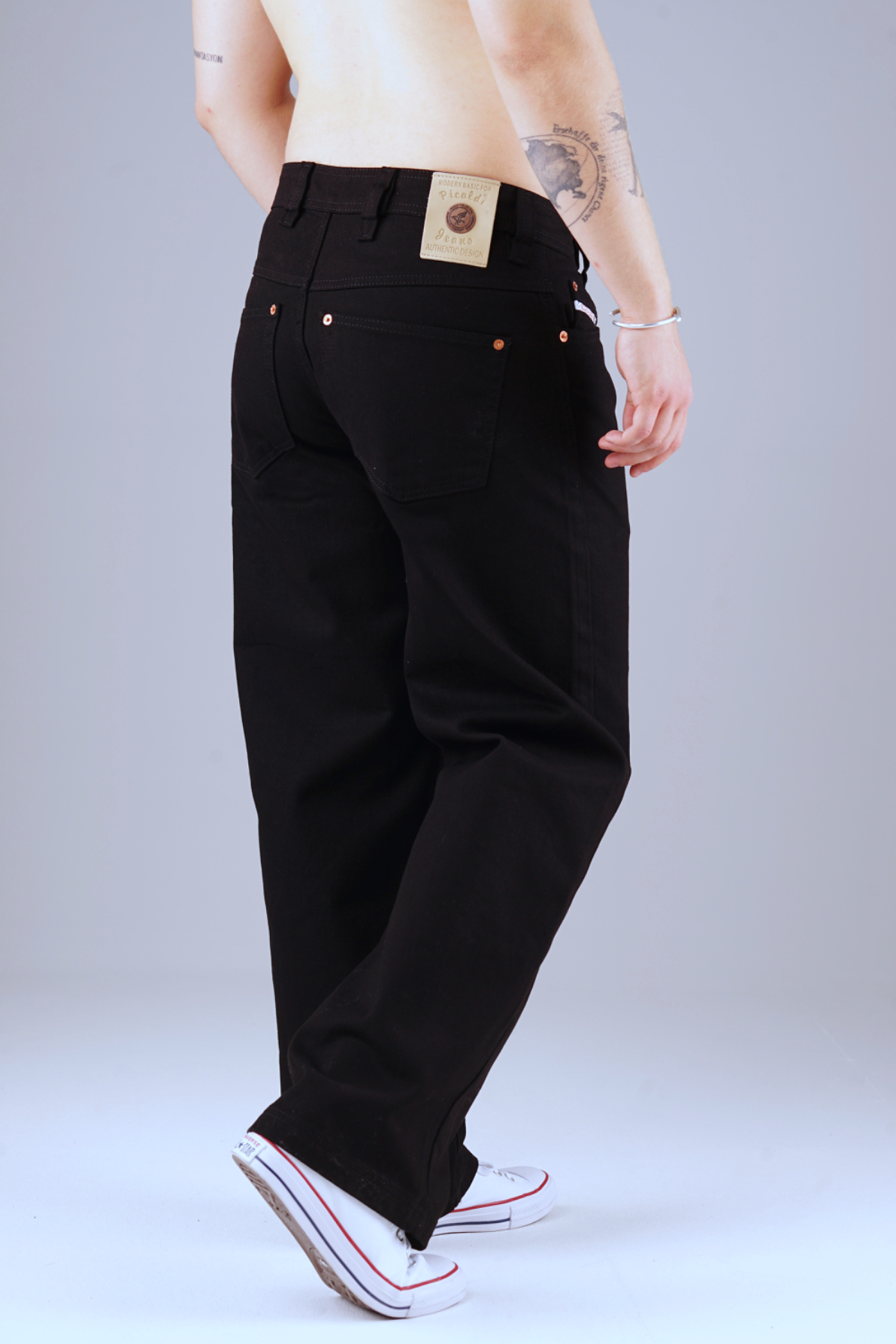 Image of Picaldi Zicco 474 Black Herrenjeans - Baggy Fit mit Straight Leg - Clean Black