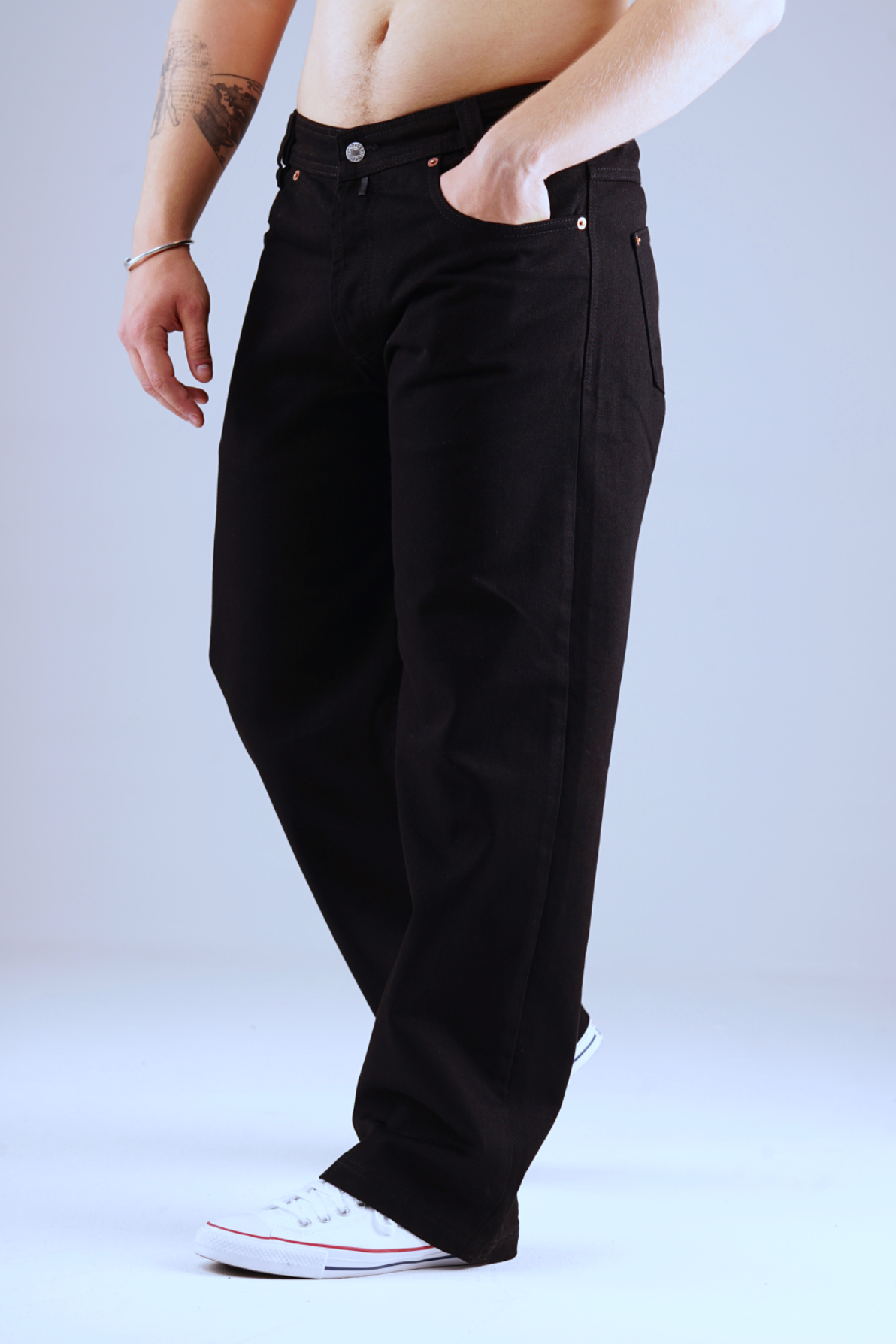 Image of Picaldi Zicco 474 Black Herrenjeans - Baggy Fit mit Straight Leg - Clean Black