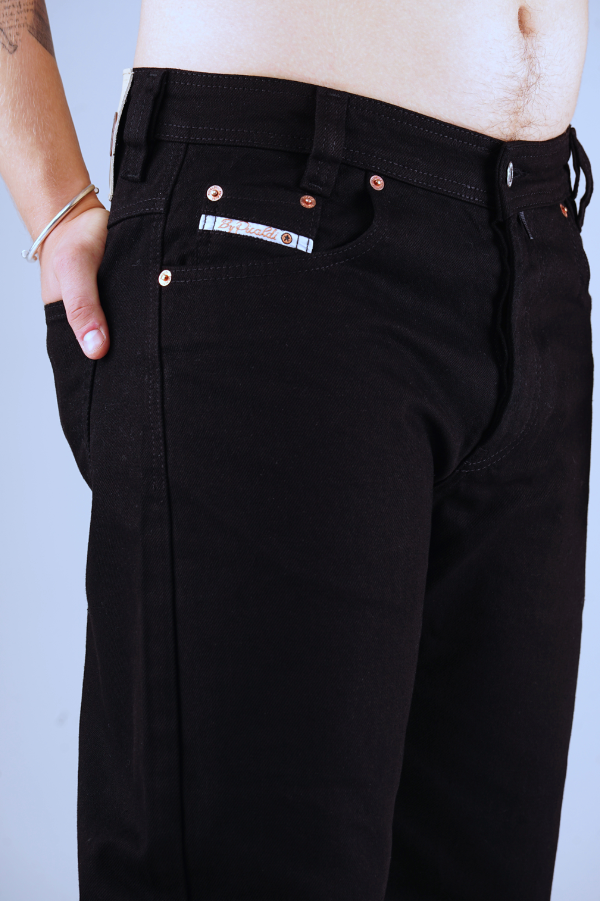 Image of Picaldi Zicco 474 Black Herrenjeans - Baggy Fit mit Straight Leg - Clean Black