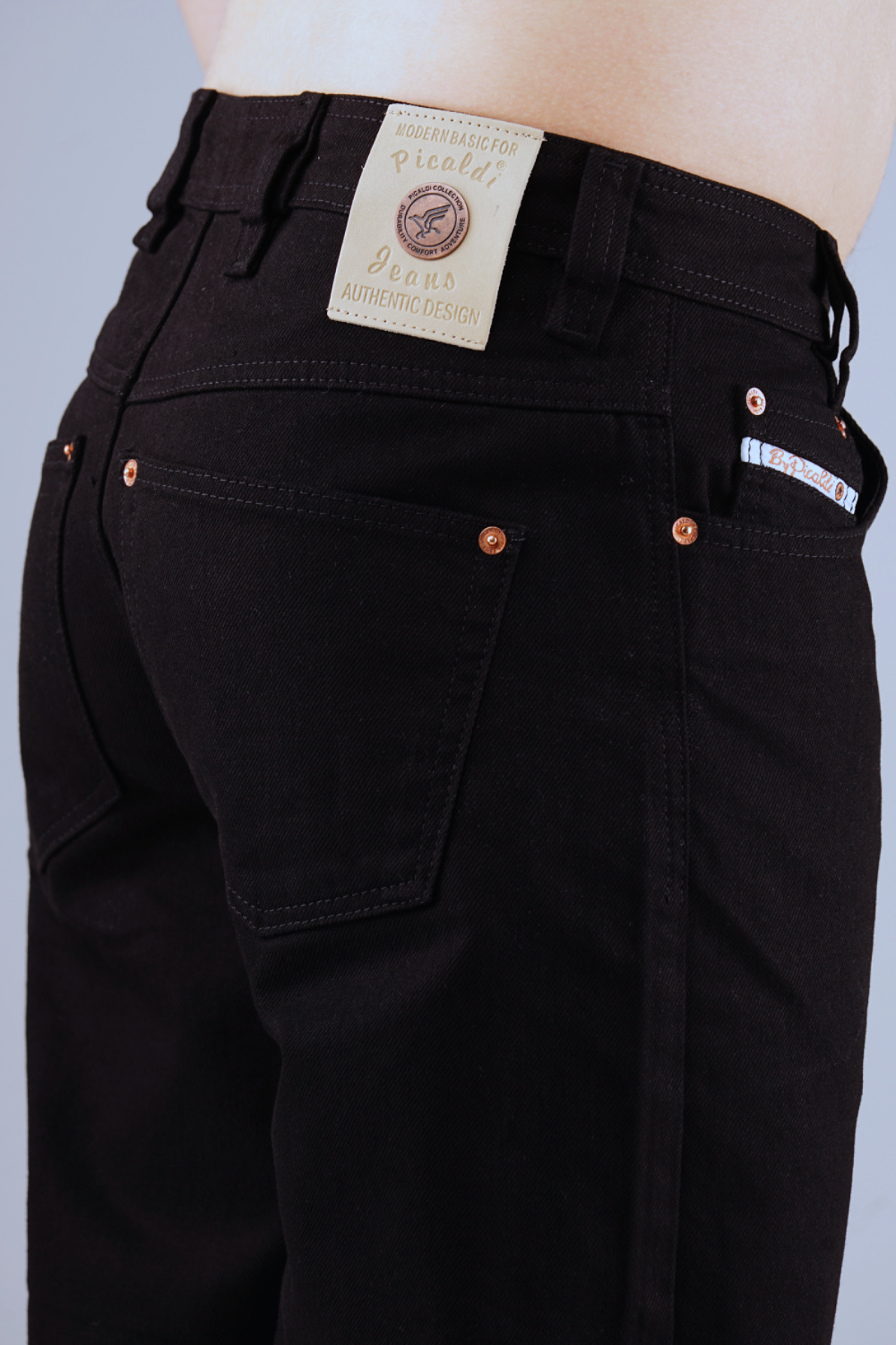 Image of Picaldi Zicco 474 Black Herrenjeans - Baggy Fit mit Straight Leg - Clean Black