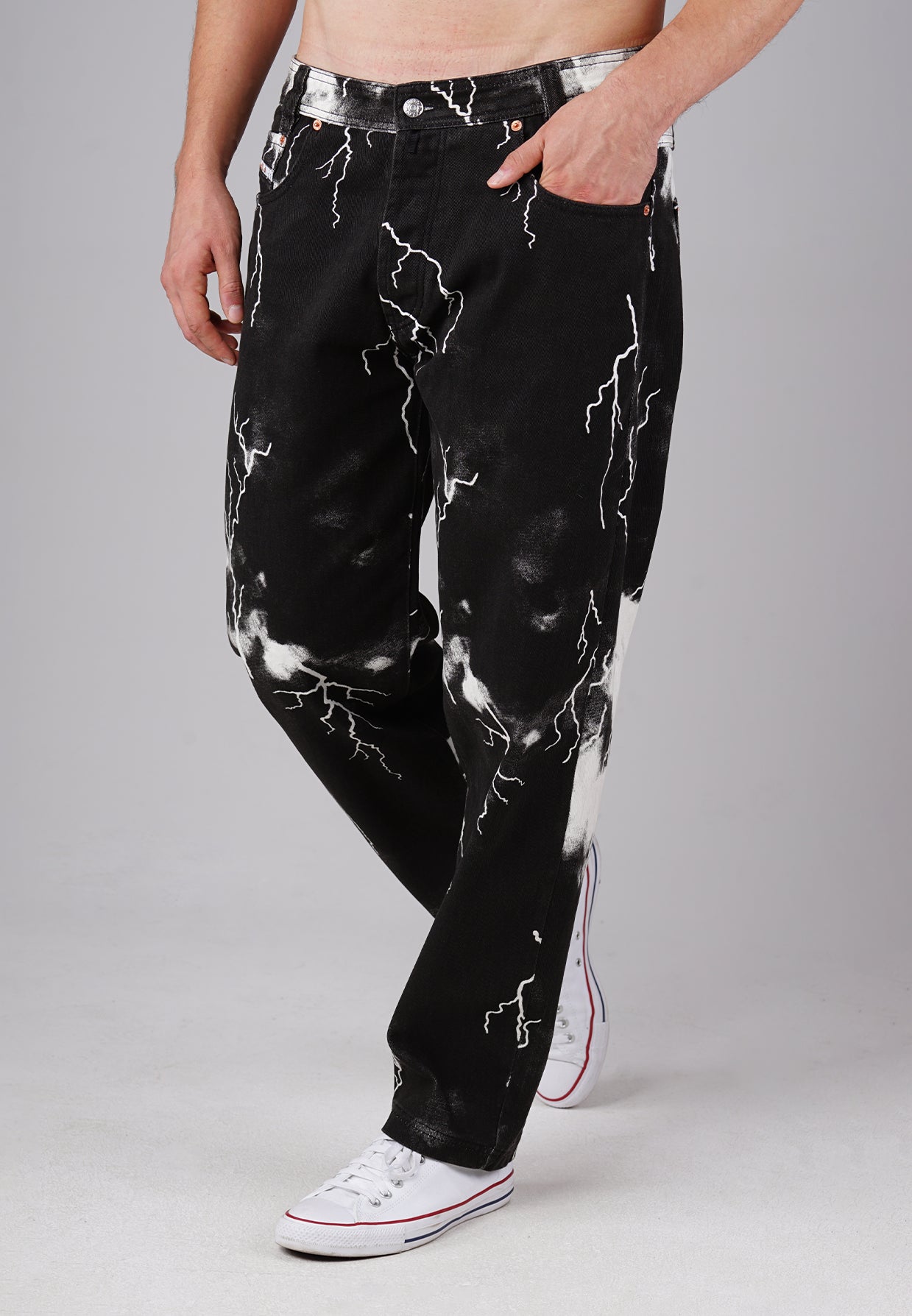 Image of Picaldi Herren Jeans Zicco 472 Flash - Relaxed Tapered Fit - Black Night Electric Noir