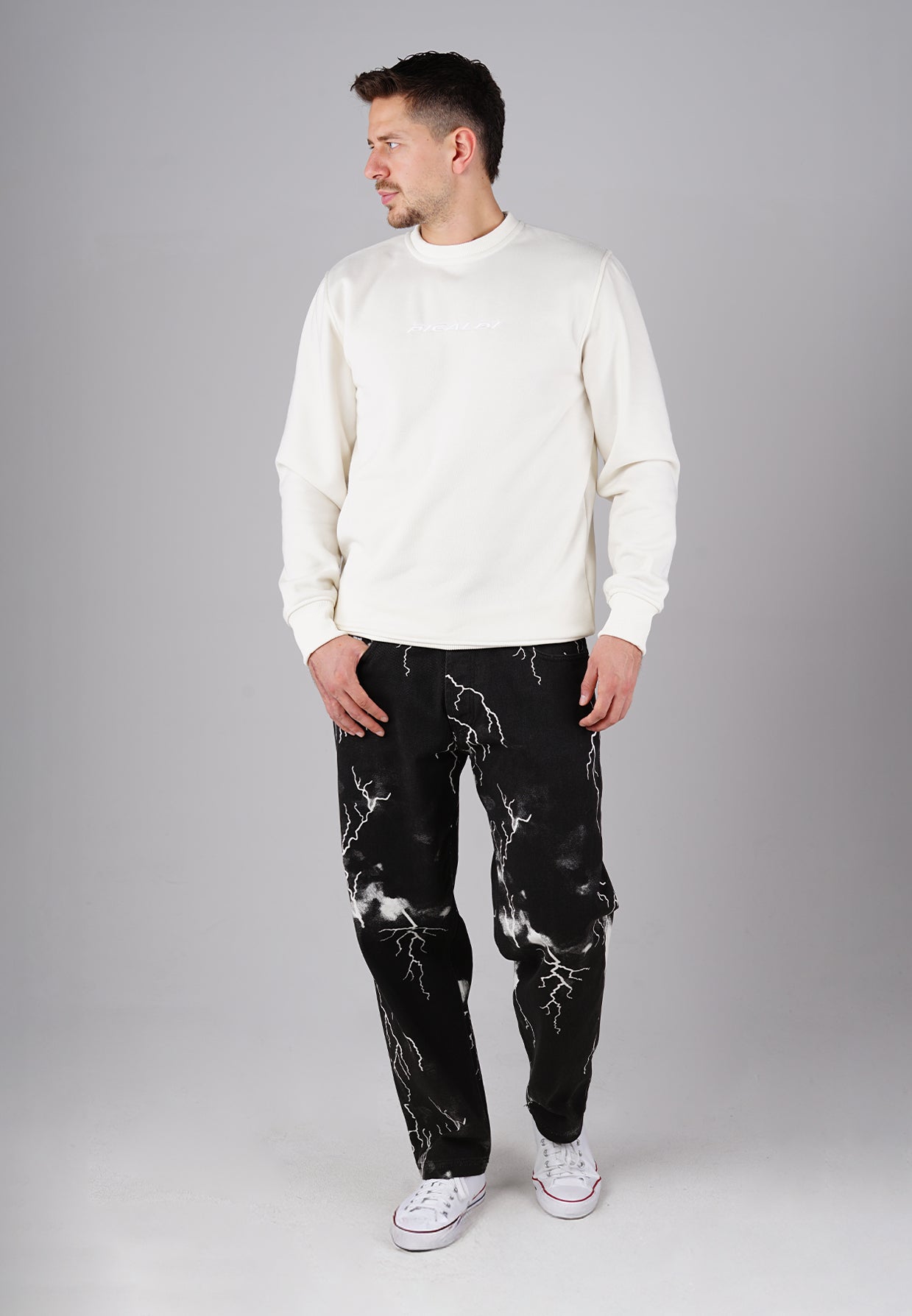 Image of Picaldi Herren Jeans Zicco 472 Flash - Relaxed Tapered Fit - Black Night Electric Noir