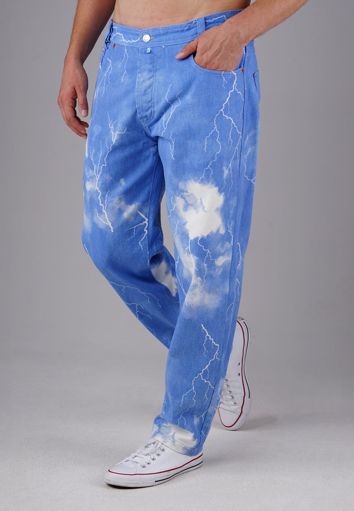 Image of Picaldi Herren Jeans Zicco 472 Flash - Relaxed Tapered Fit - Light Blue Thunder Wash