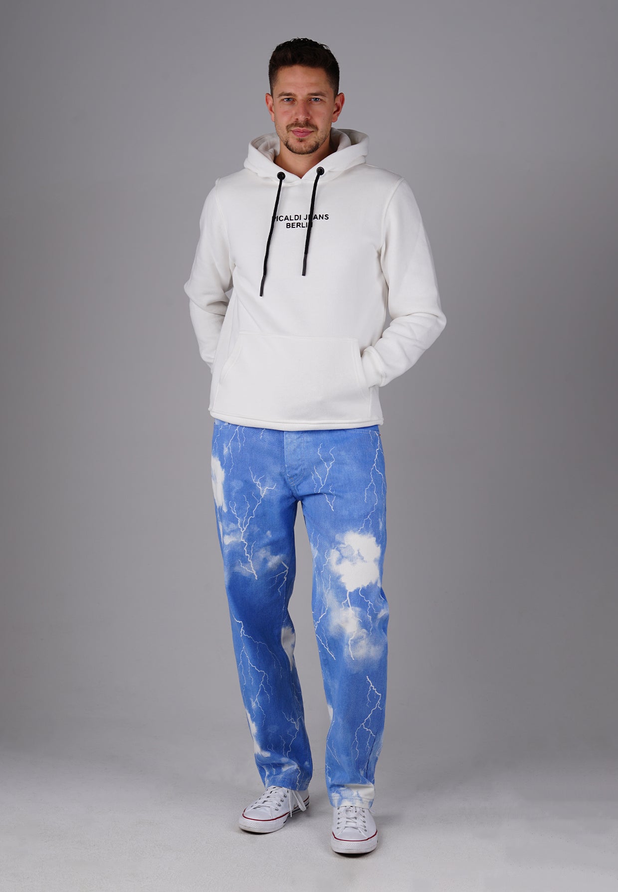 Image of Picaldi Herren Jeans Zicco 472 Flash - Relaxed Tapered Fit - Light Blue Thunder Wash