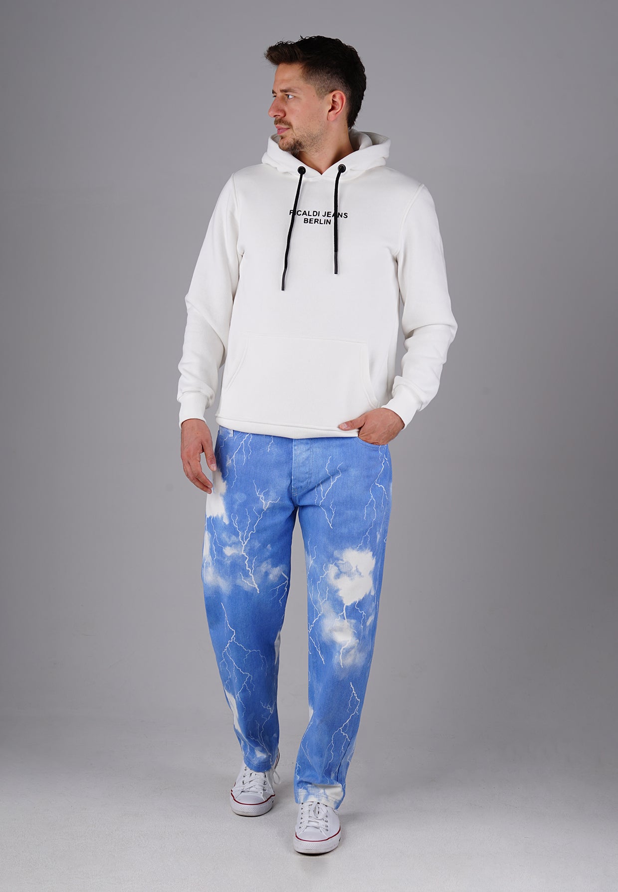 Picaldi Herren Jeans Zicco 472 Flash - Relaxed Tapered Fit - Light Blue Thunder Wash