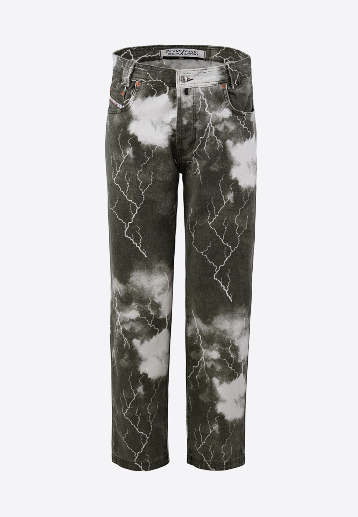 Picaldi Herren Jeans Zicco 472 Flash Khaki - Relaxed Tapered Fit - Dark Olive Thunder Wash