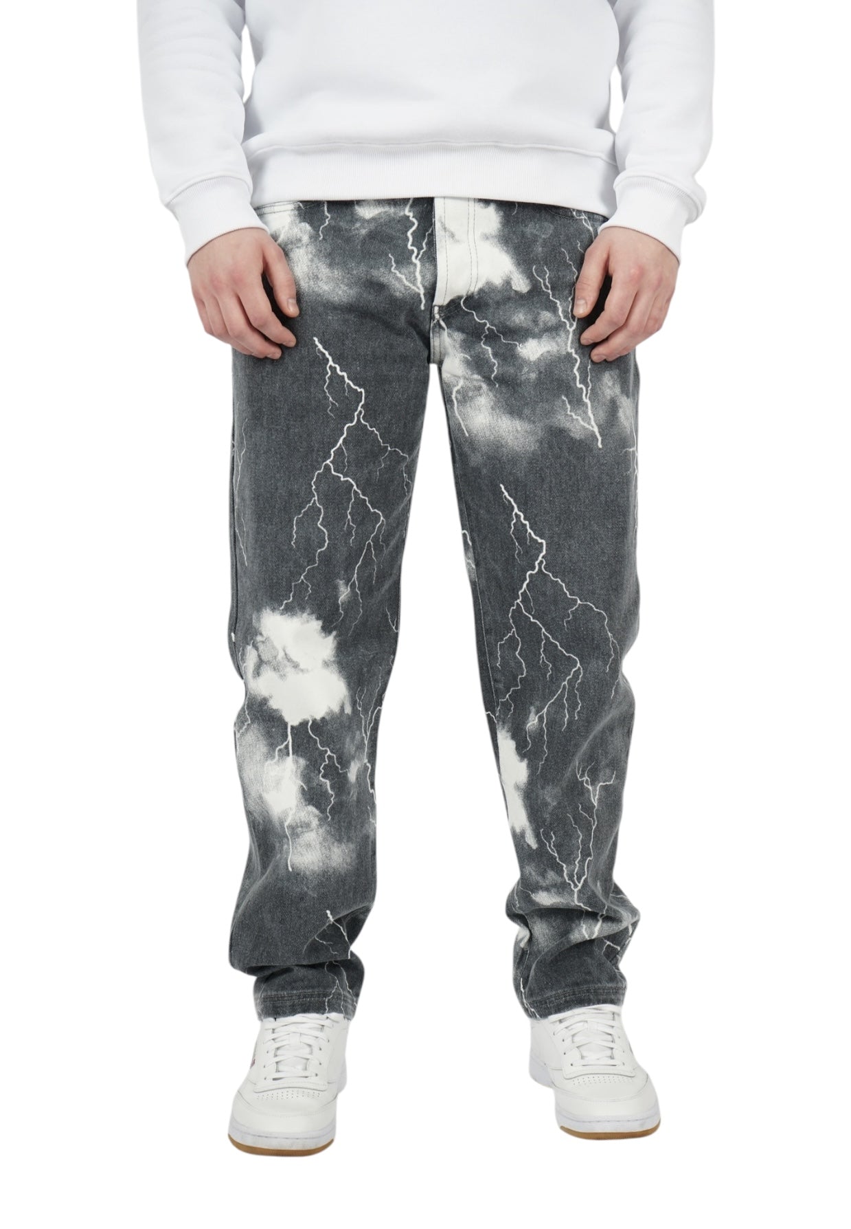 Picaldi Herren Jeans Zicco 472 Flash - Relaxed Tapered Fit - Charcoal Black Thunder Wash